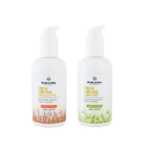 Pack Rejuvenecer, crema antiedad y anticelulítica con flores de Bach